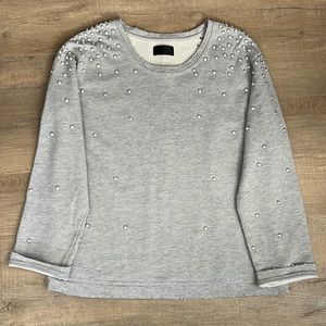 R+A grey pearl sweater